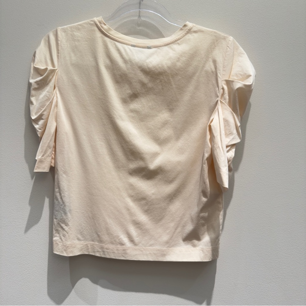 NWOT- Club Monaco Ruffled Sleeve Top Size XS - Picture 4 of 4
